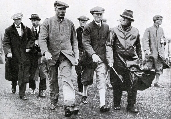 James Braid walks to the 10th green at the Open Championship
