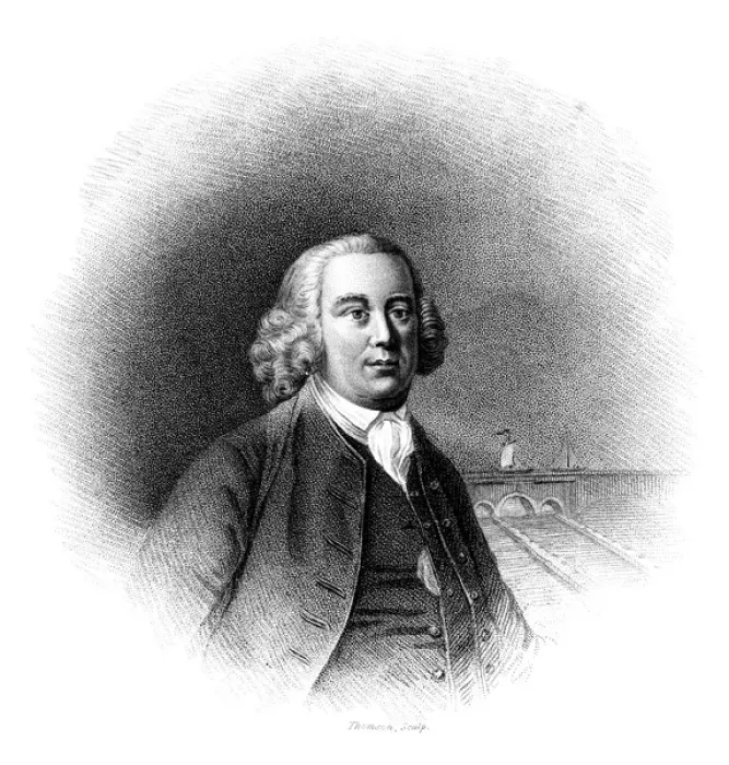 Framed Print : James Brindley / Thomson Framed Print : James Brindley / Thomson
