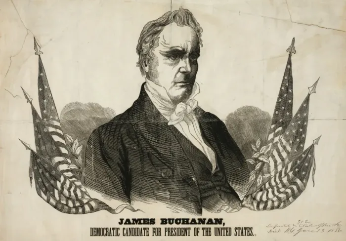 Framed Print : James Buchanan, Democratic candidate for President of the Un Framed Print : James Buchanan, Democratic candidate for President of the Un