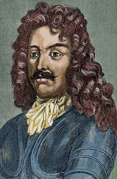 James FitzJames, 1st Duke of Berwick (1670-1734). Colored en