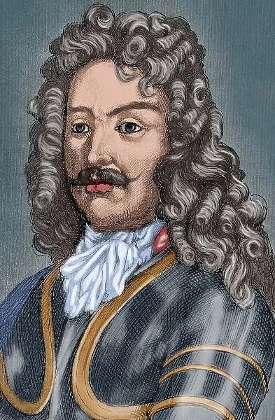 James FitzJames, 1st Duke of Berwick (1670-1734). Colored en