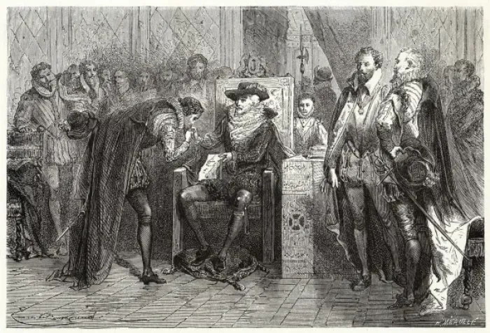 Framed Print : James I & Bacon / Figuier Framed Print : James I & Bacon / Figuier