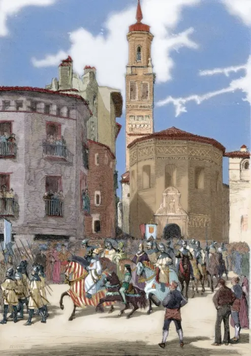 Framed Print : James I The Conqueror (1208-1276). Cavalcade of James I Framed Print : James I The Conqueror (1208-1276). Cavalcade of James I