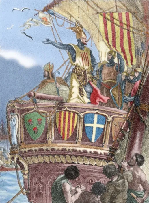 Framed Print : James I The Conqueror (1208-1276). Expedition to Majorca Framed Print : James I The Conqueror (1208-1276). Expedition to Majorca