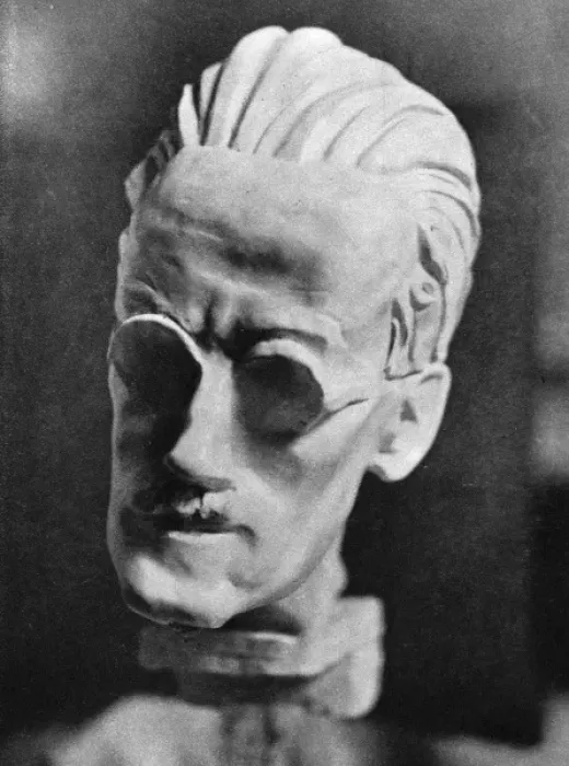 Framed Print : James Joyce / Sava Bronze Framed Print : James Joyce / Sava Bronze