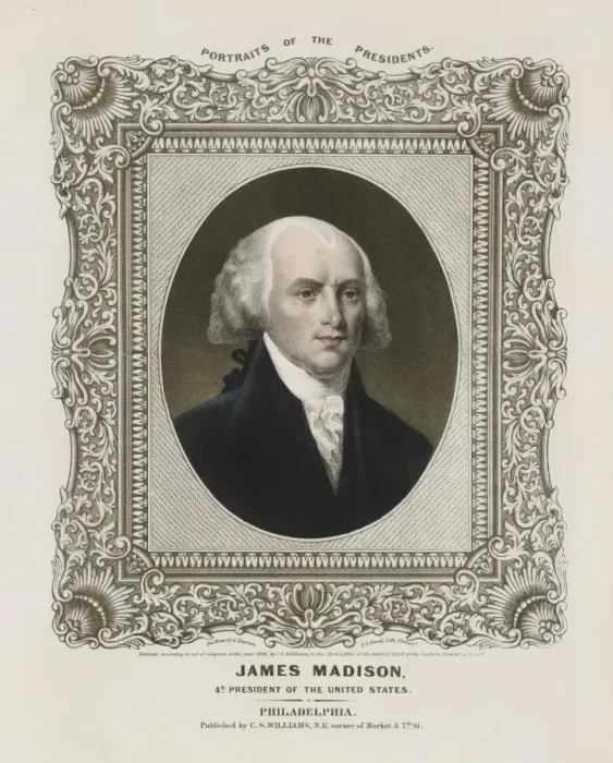Framed Print : James Madison - 4th President of the United States Framed Print : James Madison - 4th President of the United States