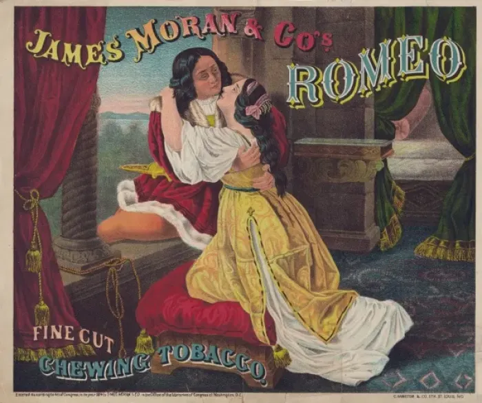 Framed Print : James Moran & Co.s Romeo, fine cut, chewing tobacco Framed Print : James Moran & Co.s Romeo, fine cut, chewing tobacco