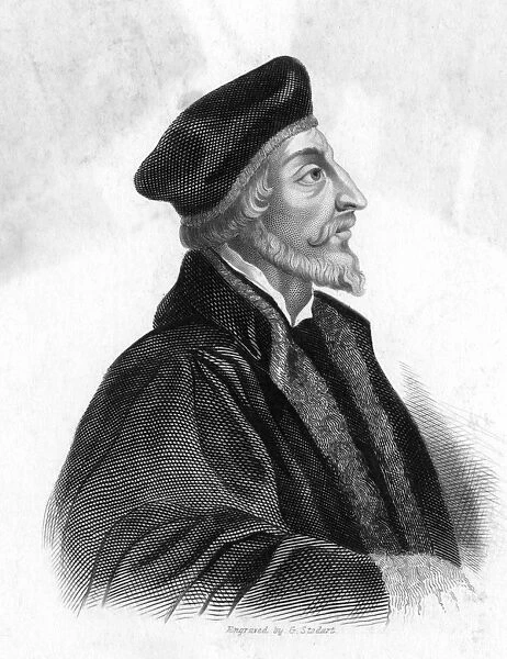 Jan Hus  /  G Stodart. JAN HUS Bohemiam religious leader burnt at the stake for heresy