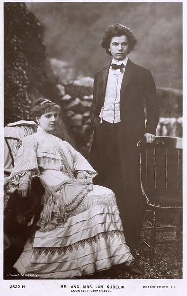 Jan Kubelik and Countess Anna Szell von Bessenyo