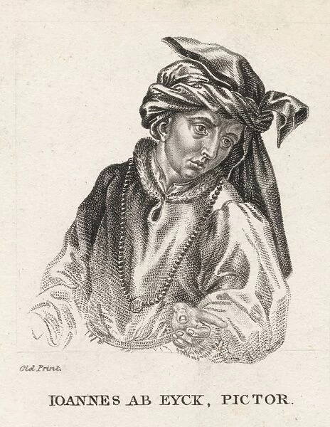 Jan Van Eyck  /  Old Print