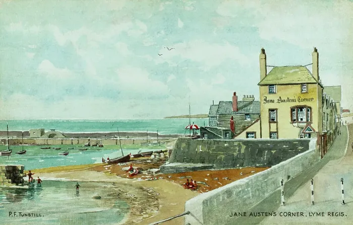 Framed Print : Jane Austen's Corner, Lyme Regis, Dorset Framed Print : Jane Austen's Corner, Lyme Regis, Dorset