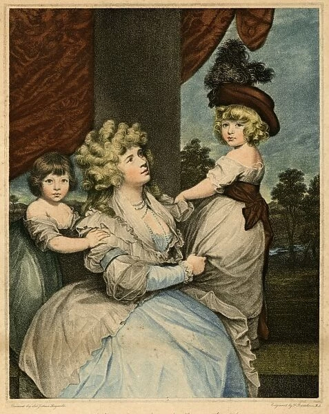 Jane, Countess of Harrington and sons
