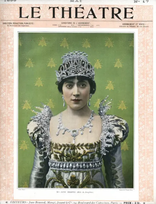 Framed Print : JANE HADING 1899