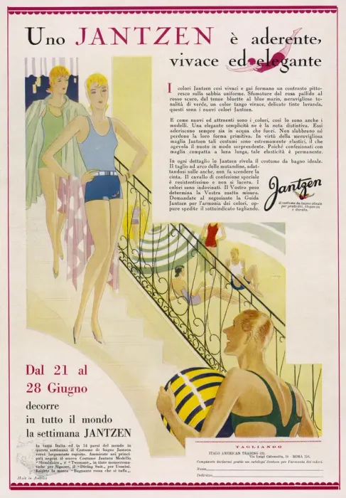 Framed Print : JANTZEN SWIMWEAR 1930 Framed Print : JANTZEN SWIMWEAR 1930