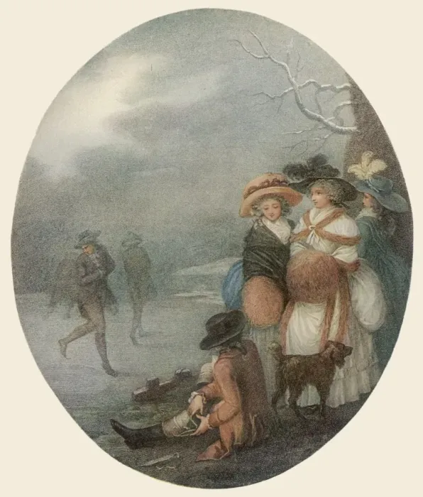 Framed Print : January Skating 1788 Framed Print : January Skating 1788