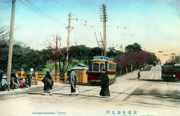 Framed Print : Japan - Akasaka-mitsuke, Tokyo Framed Print : Japan - Akasaka-mitsuke, Tokyo