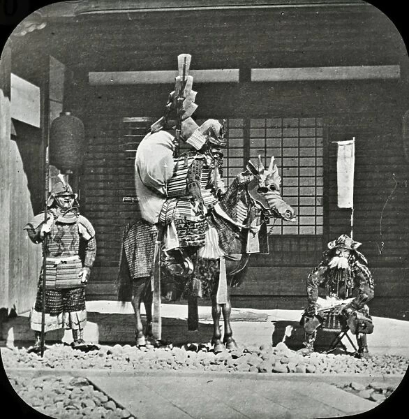 Japan - Ancient style of Horse and Warriors