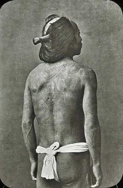 Japan - A Betto, or Groom, tattooed