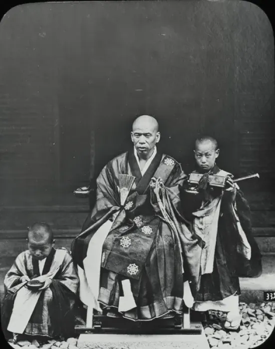 Framed Print : Japan - Buddhist Osho or Chief Priest Framed Print : Japan - Buddhist Osho or Chief Priest