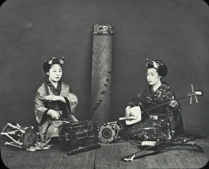 Framed Print : Japan - A collection of musical instruments Framed Print : Japan - A collection of musical instruments