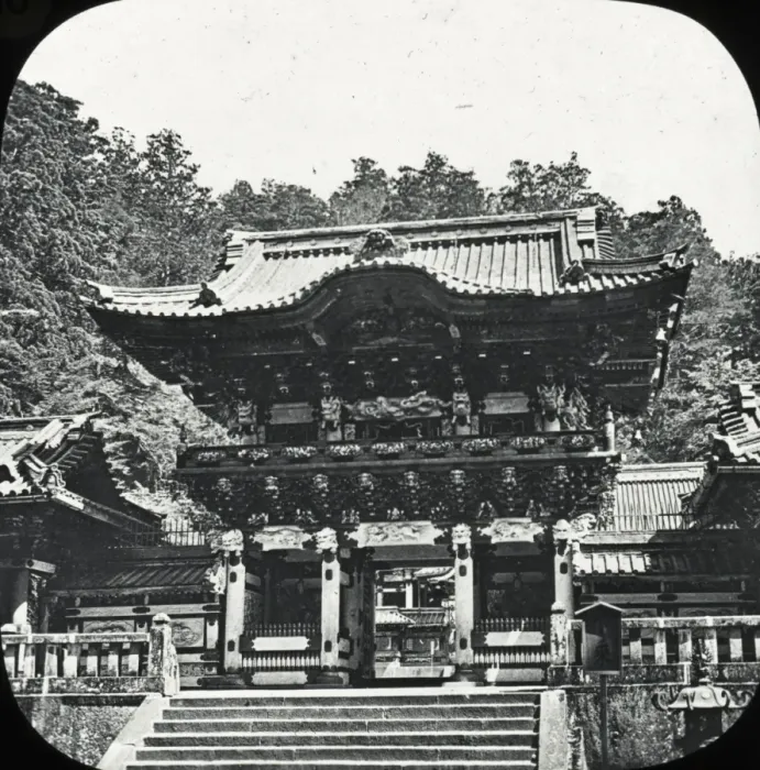 Framed Print : Japan - Entrance to a Buddhist Temple, Kiyoto Framed Print : Japan - Entrance to a Buddhist Temple, Kiyoto