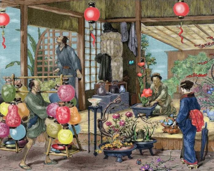 Framed Print : Japan. Florist Framed Print : Japan. Florist