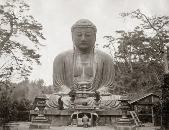 Framed Print : Japan - Great statue of Buddha Daibutsu at Kamakura Framed Print : Japan - Great statue of Buddha Daibutsu at Kamakura
