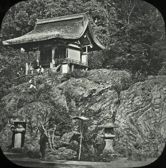 Framed Print : Japan - A little Shrine on Ishi-yama, near Otsu Framed Print : Japan - A little Shrine on Ishi-yama, near Otsu