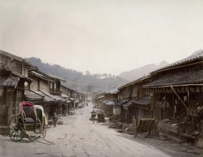 Framed Print : Japan - Suwacho, a street in Nagasaki Framed Print : Japan - Suwacho, a street in Nagasaki