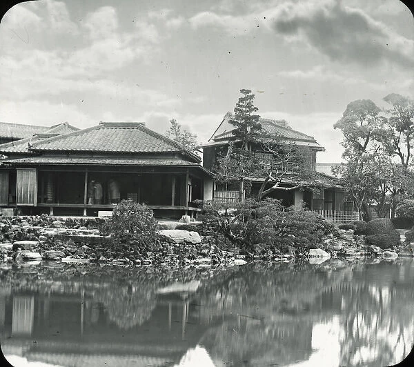 Japan - Temple by an Ornamental Pool
