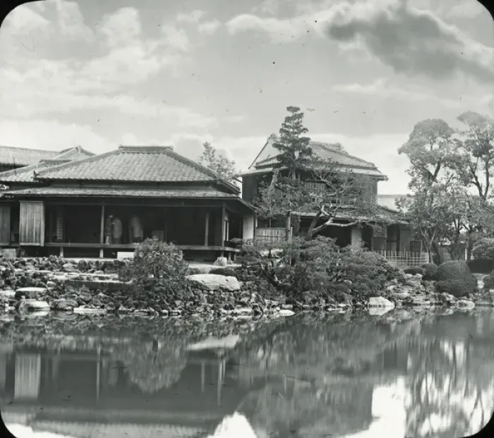 Framed Print : Japan - Temple by an Ornamental Pool Framed Print : Japan - Temple by an Ornamental Pool