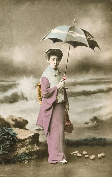 Japan - Woman with umbrella