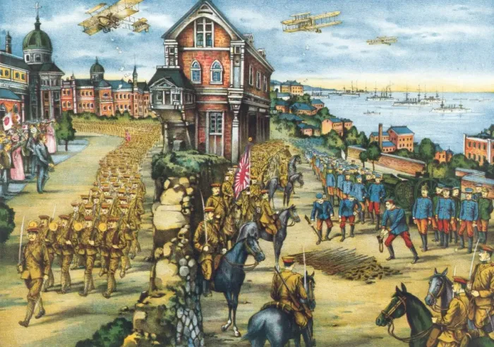 Framed Print : The Japanese Army occupied Vragaeschensk Framed Print : The Japanese Army occupied Vragaeschensk