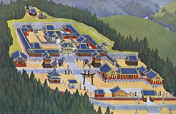 Japanese Art - depiction of a Country Imperial Palace