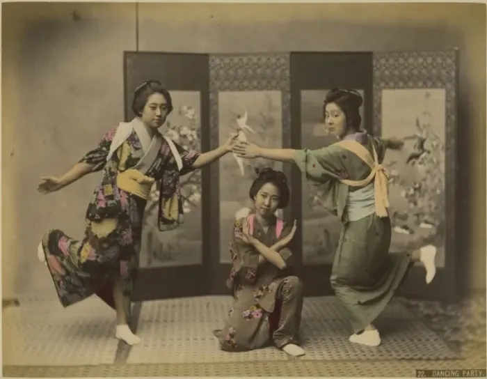 Framed Print : Japanese dancing party Framed Print : Japanese dancing party