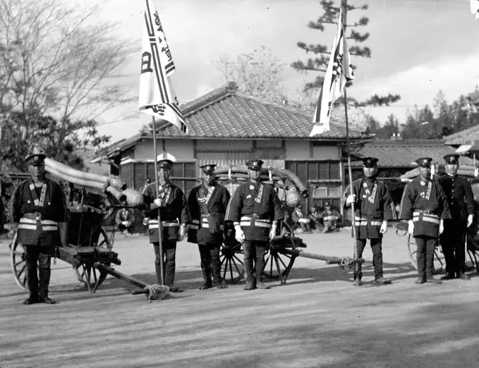 Framed Print : Japanese firemen Framed Print : Japanese firemen