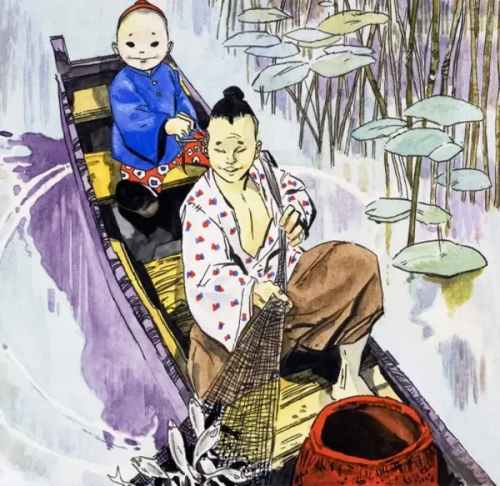 Framed Print : Japanese fishing Framed Print : Japanese fishing