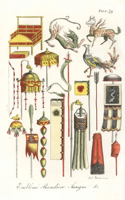 Framed Print : Japanese flags, emblems and insignia Framed Print : Japanese flags, emblems and insignia