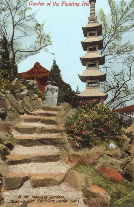 Framed Print : Japanese Gardens, Japan British Exhibition, London Framed Print : Japanese Gardens, Japan British Exhibition, London