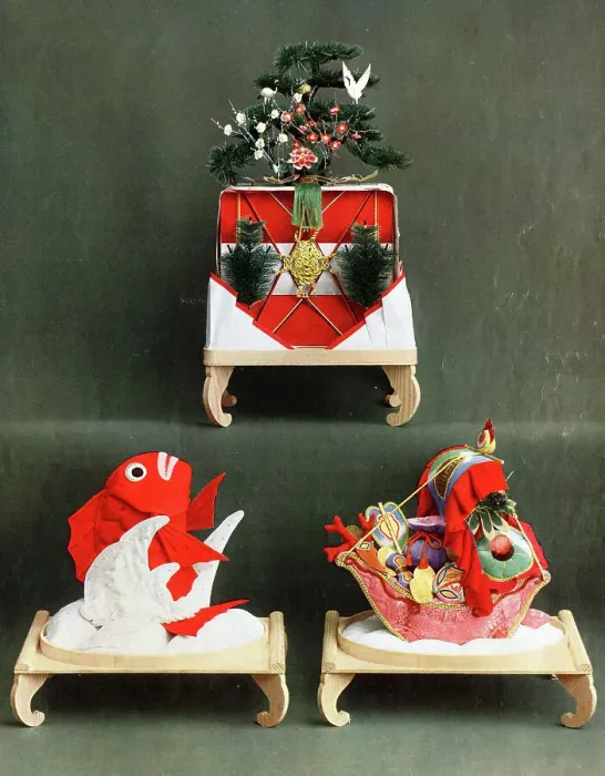 Framed Print : Three Japanese Gifts for Felicitous Events