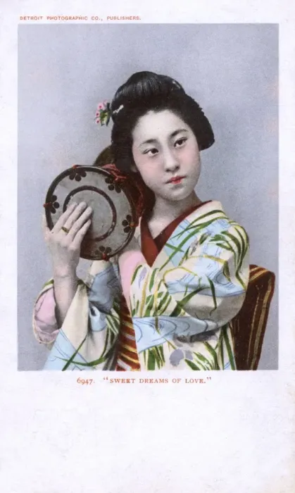 Framed Print : Japanese girl - Sweet Dreams of Love Framed Print : Japanese girl - Sweet Dreams of Love
