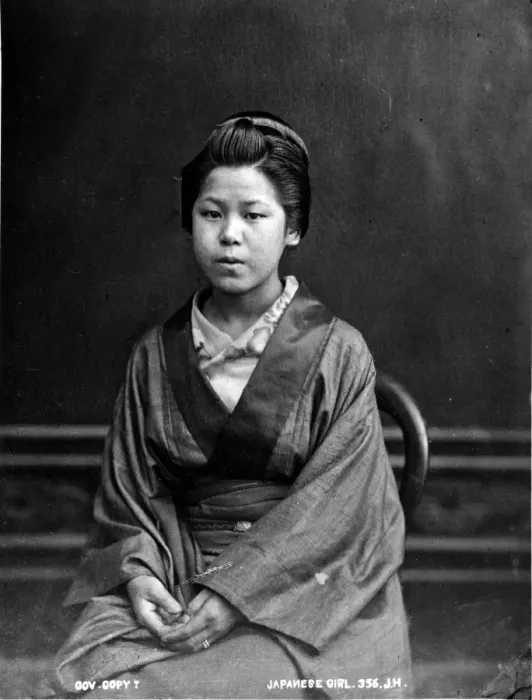 Framed Print : Japanese girl, Tahasan Miss Flower, Japan