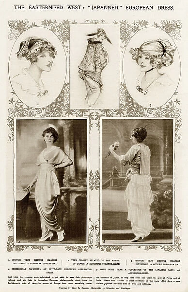 Japanese influene in womens clothing 1913
