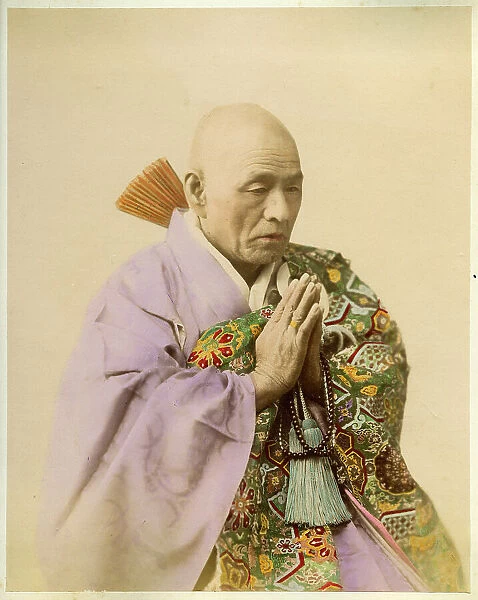 Japanese man praying