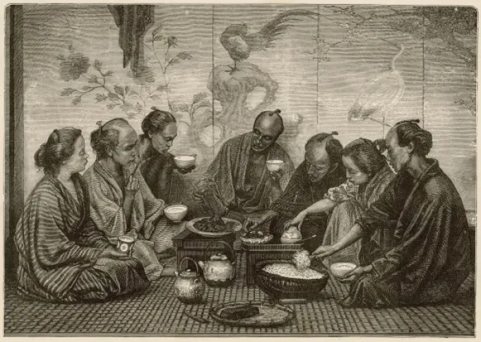 Framed Print : Japanese Meal C19