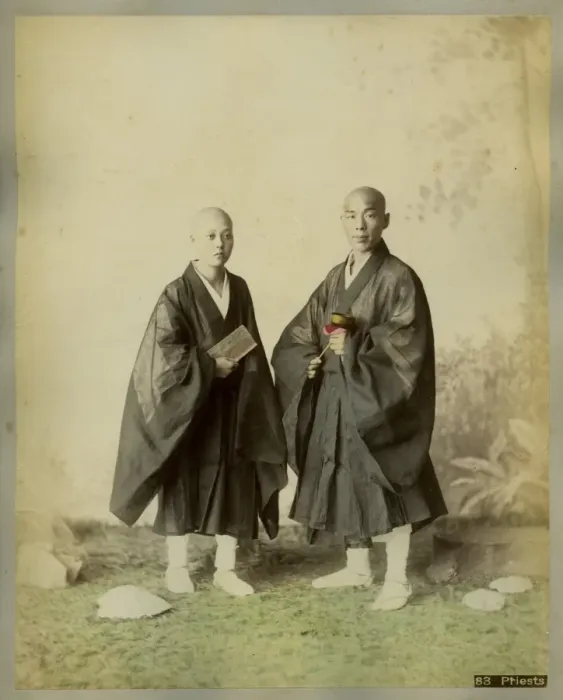 Framed Print : Two Japanese Monks Framed Print : Two Japanese Monks