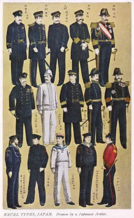 Framed Print : Japanese Naval Types (2 of 2) Framed Print : Japanese Naval Types (2 of 2)