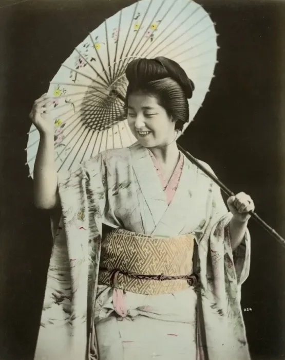 Framed Print : Japanese parasol girl Framed Print : Japanese parasol girl