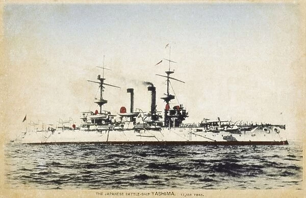 Japanese pre-dreadnought battleship Yashima built in the UK