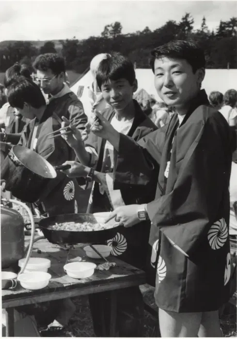 Framed Print : Japanese scouts at jamboree, Blair Atholl, Scotland Framed Print : Japanese scouts at jamboree, Blair Atholl, Scotland